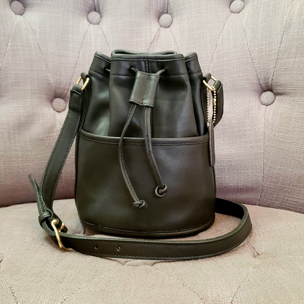 Vintage Coach Small Drawstring Bag